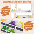 Kids' Wooden Ice Cream Cart with Chalkboard and Storage product image