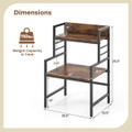3-Tier Microwave Stand with Storage Shelves  product image