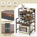 3-Tier Microwave Stand with Storage Shelves  product image