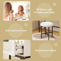 Makeup Vanity Table with Hollywood Lights product image