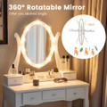 Vanity Table Set with 10 Light Bulbs  product image