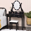 Vanity Table Set with 10 Light Bulbs  product image