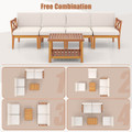 5-Piece Acacia Wood Patio Furniture Set  product image