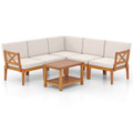 6-Piece Acacia Wood Patio Furniture Set  product image
