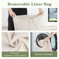 Bamboo Hamper Corner Laundry Basket  product image