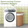 Bamboo Hamper Corner Laundry Basket  product image