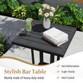 3-Piece Patio Wicker Bar Set with Rattan Chairs product image