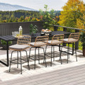 360° Patio Swivel Bar Stools with Backrests (2-Pack) product image