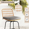 360° Patio Swivel Bar Stools with Backrests (2-Pack) product image