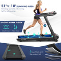 SuperFit 4.75HP Folding Bluetooth Treadmill with  Touch Screen product image