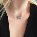 1-Carat Baguette Diamond Butterfly Necklace  product image