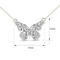 1-Carat Baguette Diamond Butterfly Necklace  product image