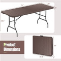 6-foot Portable Fold-in-Half Table  product image