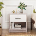 Bedside Table Nightstand with Drawer and Open Storage Shelf product image