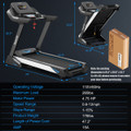 SuperFit 4.75HP Electric Folding Treadmill with APP Auto Incline Preset Program product image