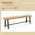 63" Long Outdoor Acacia Wood Bench product image