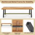 63" Long Outdoor Acacia Wood Bench product image