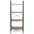4-Tier Industrial Storage Ladder Bookcase product image