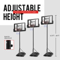 Height-Adjustable Portable Basketball Hoop System product image