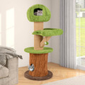 48-Inch Mushroom Condo Cat Tree with 2 Plush Perches product image