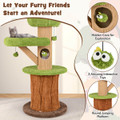 48-Inch Mushroom Condo Cat Tree with 2 Plush Perches product image