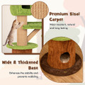 48-Inch Mushroom Condo Cat Tree with 2 Plush Perches product image