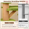 48-Inch Mushroom Condo Cat Tree with 2 Plush Perches product image