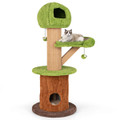 48-Inch Mushroom Condo Cat Tree with 2 Plush Perches product image