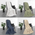 Kathy Ireland Oversized Chenille Polyester Fringed Throw Blanket product image