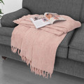 Kathy Ireland Oversized Chenille Polyester Fringed Throw Blanket product image
