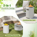 Propane Tank Cover Table with Side Handles and Protective Cover product image