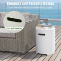 Propane Tank Cover Table with Side Handles and Protective Cover product image