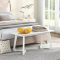 42" Modern Entryway Bench with Rubber Wood Legs product image