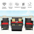 4-Piece Rattan Patio Furniture Set product image