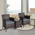 3-Piece Outdoor PE Rattan Wicker Furniture Set product image