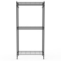 2-Tier Clothing Rack with Cover product image