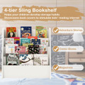 4-Tier Kids Wooden Bookshelf product image