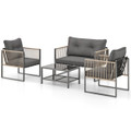 PE Rattan Sofa Set with Coffee Table (4- or 8-Piece) product image
