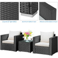 3-Piece Wicker Patio Furniture Set product image