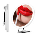 Compact 30X Magnifying Mirror with Dimmable LED & Tweezers product image