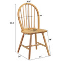 Vintage Windsor Kitchen Dining Side Chair (4-Pack) product image
