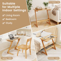 Bamboo Z-Shaped Spacious Sofa Side Table product image