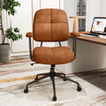 Leathaire Upholstered Home Office Chair with Cushioned Back product image