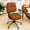 Leathaire Upholstered Home Office Chair with Cushioned Back product image