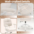 Leathaire Upholstered Home Office Chair with Cushioned Back product image