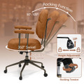 Leathaire Upholstered Home Office Chair with Cushioned Back product image