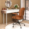 Leathaire Upholstered Home Office Chair with Cushioned Back product image