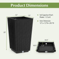 23-Inch Tall Rattan Wicker Planters (Set of 2) product image