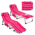 Outdoor Folding Chaise Lounge (1- or 2-Pack) product image