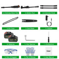 Tree Trimming Pole Saw with Extension Rods & 2 Rechargeable Batteries product image